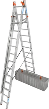 Drabina z funkcją ustawiania na schodach RP 3X12 TR TRIBILO, 129789 - KRAUSE