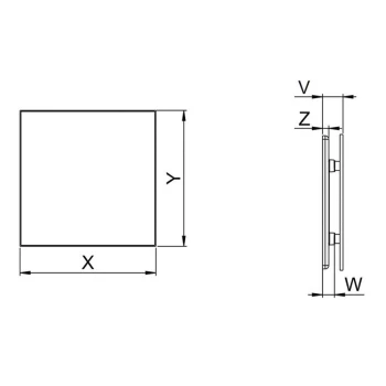 Panel Ozdobny do wentylacji TRAX 100, INOX PTI100 - AWENTA