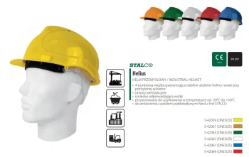 Hełm przemysłowy, pomarańczowy, S-42061 - STALCO 2