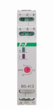 Przekaźnik bistabilny z wyłącznikiem czasowym, na szynę DIN BIS-413 - F&amp;F  2