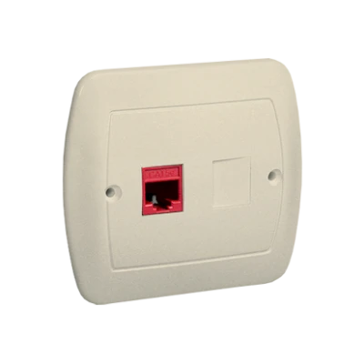 Gniazdo komputerowe RJ45 pojedyncze, kat. 5e, beżowy, Simon Akord, AF51/12 - Kontakt-Simon