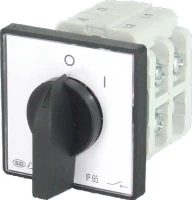 Łącznik krzywkowy 16A, 0-I z plytką przednią, Łuk 16-12, 921609 - Elektromet