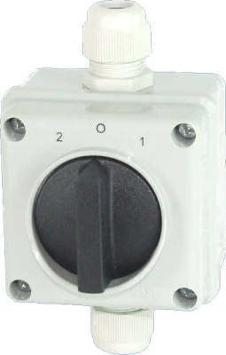 Łącznik krzywkowy 12A  w obudowie, Łuk E12-73, 921273 - Elektromet