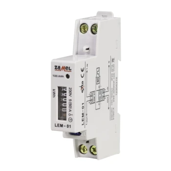 Licznik energii elektrycznej analogowy – jednofazowy LEM-01 - Zamel 1