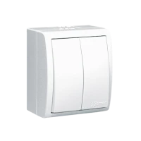 Łącznik świecznikowy bryzgoszczelny IP54, bialy, Simon Aquarius, AQW5/11 - Kontakt-Simon