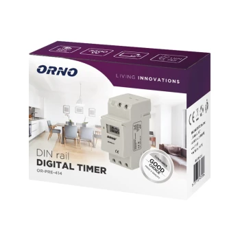 Elektroniczny programator czasowy DIN TH-35mm, OR-PRE-414 ORNO 2