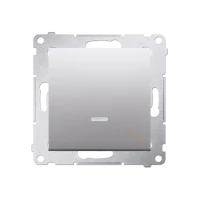Łącznik schodowy LED, Srebrny mat - DW6L.01/43 - Kontakt Simon 54 Premium