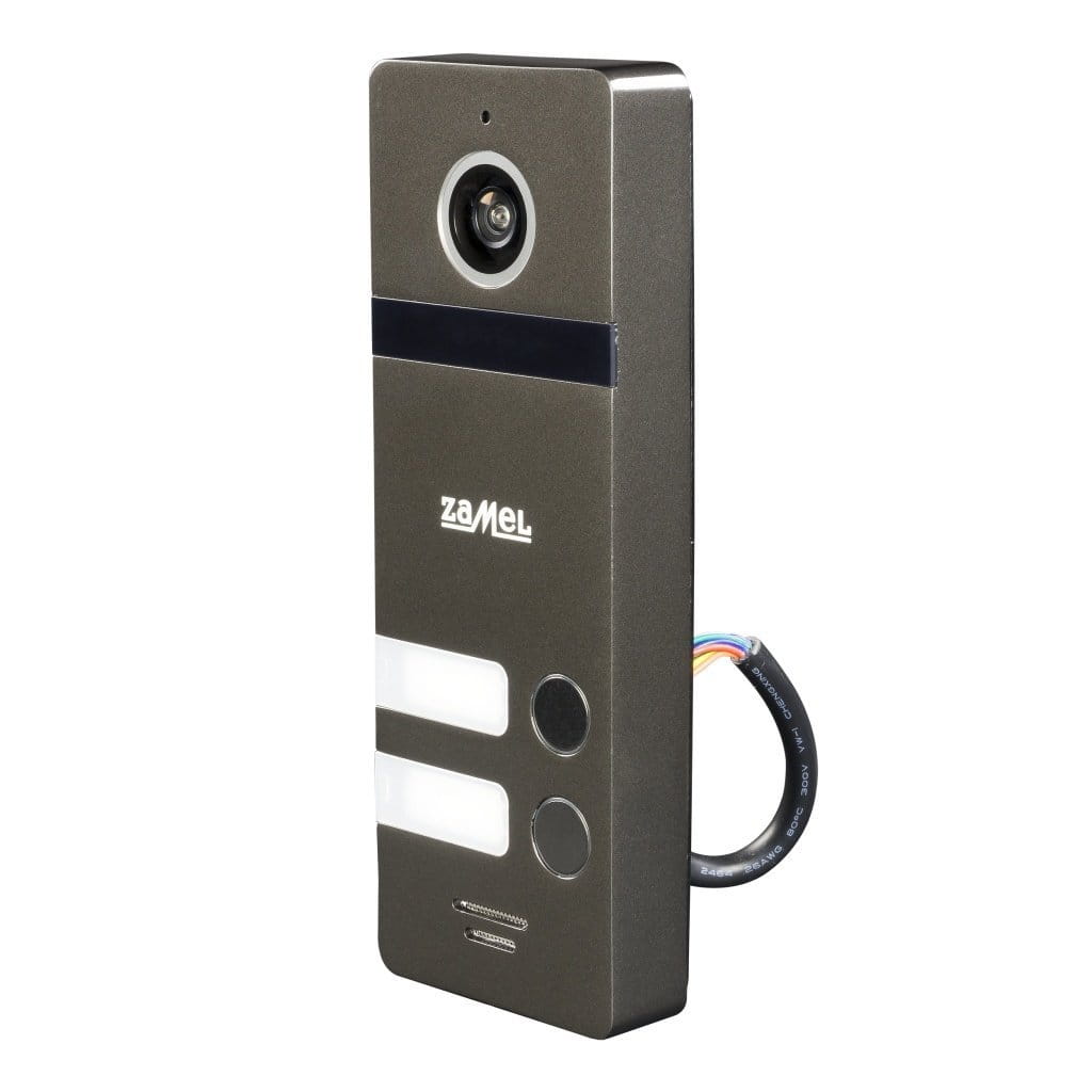 Dwurodzinny zewnętrzny panel wideo czarny VO-802B - Zamel