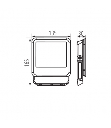 Naświetlacz IQ-LED FL 20W 2300LM 4000K NW, 33881 - Kanlux