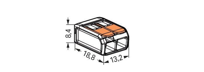Szybkozłączka do linek 2X4, 221-412 - WAGO