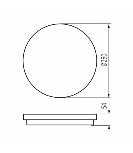 Plafon STIVI LED 24W NW O SE, 35001 - Kanlux