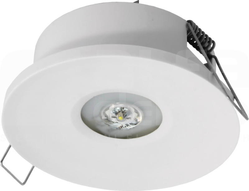 Opt. Otwarta Oprawa Awaryjna Centrali Baterii IP65 6W 615LM, AXPO/6W/G/CB/WH AWEX