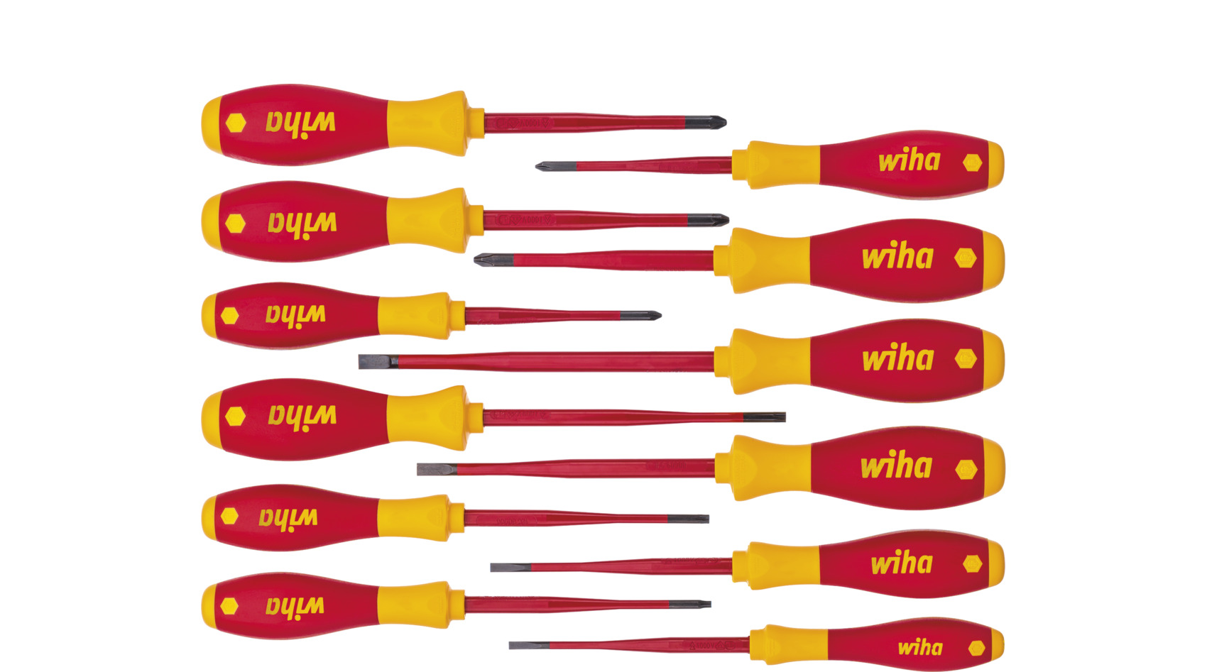 Zestaw wkrętaków SoftFinish 12szt 41003 WIHA