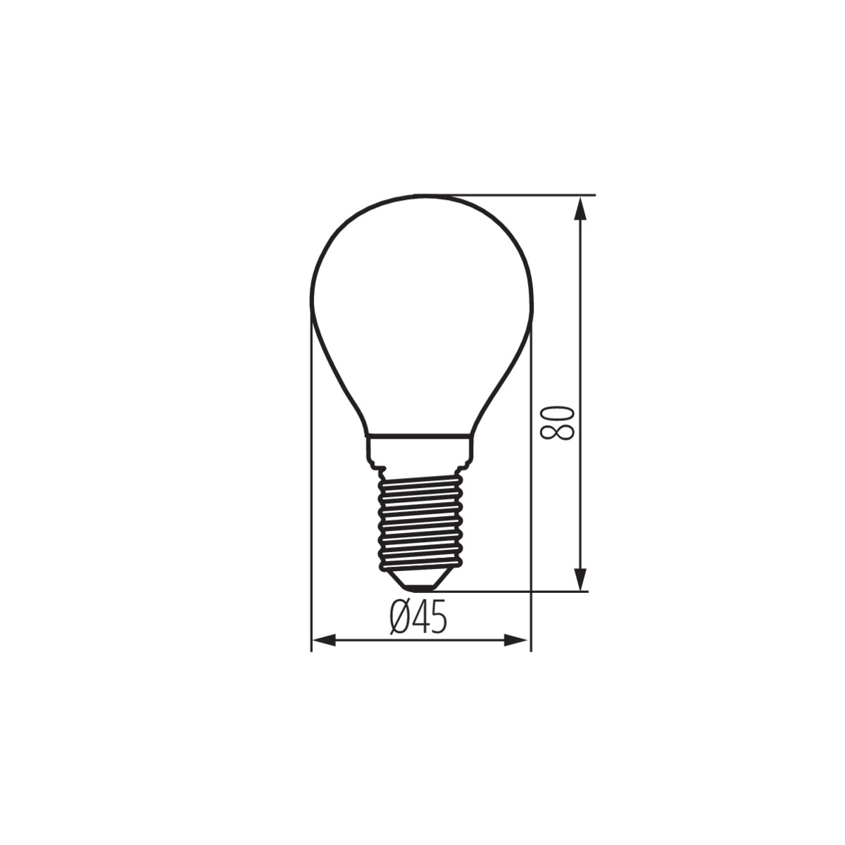 Żarówka XLED G45 4.5W E14 470LM Barwa neutralna, 29624 - Kanlux