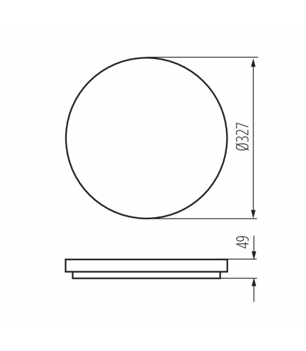 Plafon VARSO LED 24W NW O 24W, 26445 - Kanlux