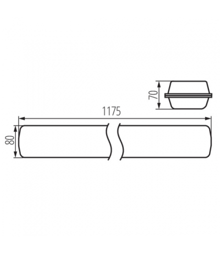 Oprawa LED MAH-LED HI 38W-NW 4000K 5000LM IP65, 22607 - Kanlux