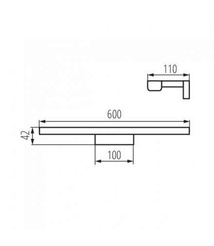 Oprawa ścienna ASTEN LED IP44 12W NW, 26681 - Kanlux