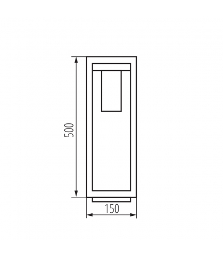 Oprawa elewacyjna VIMO 50 BR IP44, 34985 - Kanlux