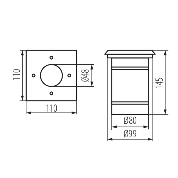 Oprawa dogruntowa DL-10L IP67, 7173 - Kanlux