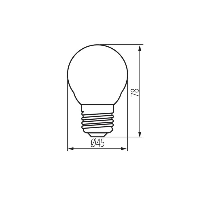 Żarówka XLED G45 6W E27 810LM Barwa neutralna, 29633 - Kanlux