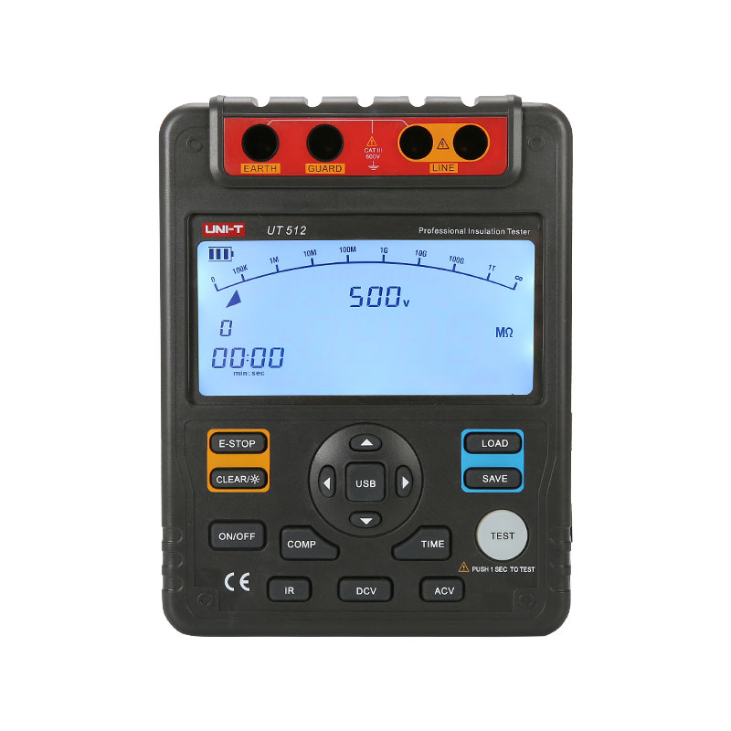Miernik rezystancji izolacji max 2.5kV/100Gom USB, UT512 - UNIT