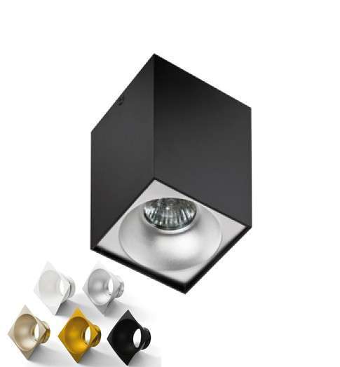 Plafon Hugo 1x50W GU10, GM4104-BK - AZzardo