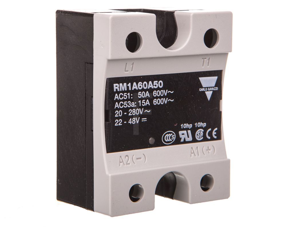 Przekaźnik półprzewodowy 50A 1F 48V DC, RM1A60A50 - CARLO GAVAZZI
