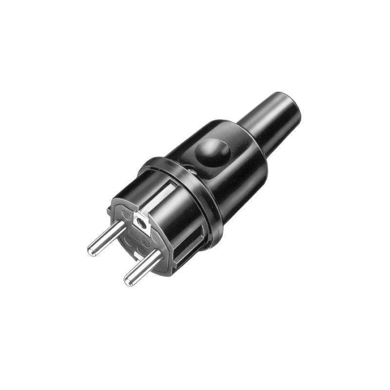 Wtyczka jednofazowa gumowa 16A 230V, 9002210 - AEP