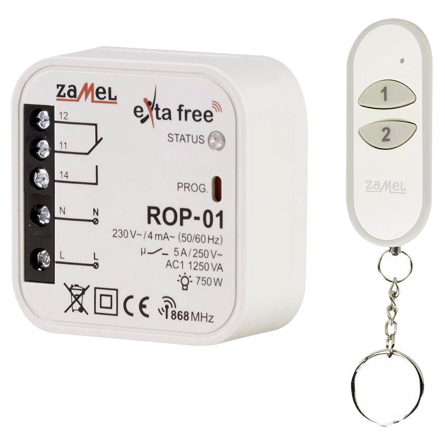 Zestaw sterowania bezprzewodowego (ROP01+P257/2) RZB-05, EXF10000077 - ZAMEL