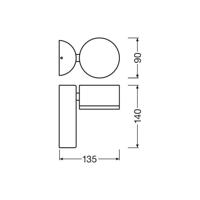 Oprawa OUTDOOR FACADE SPOT 8 W 3000 K IP54 GY